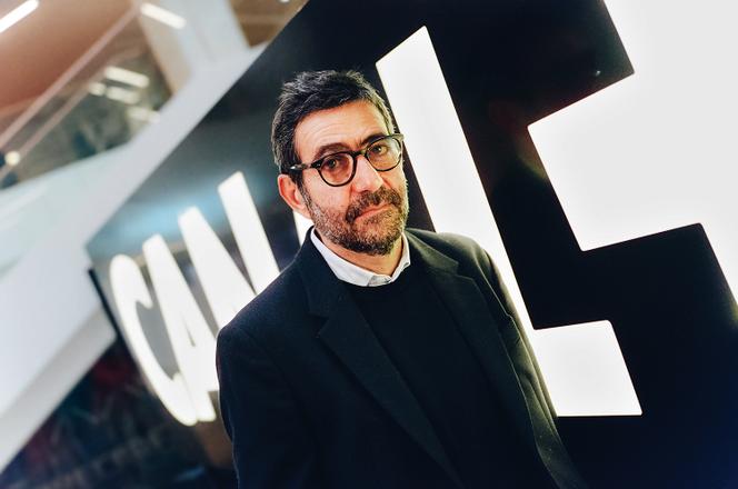 Laurent Hassid, dans les locaux du Groupe Canal+, le 5 février.
