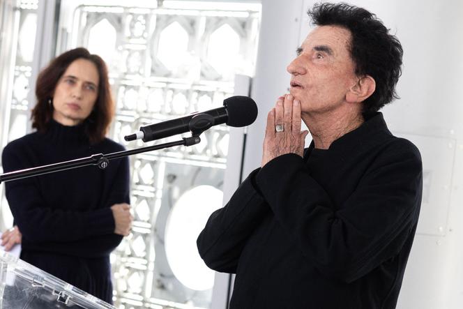  Jack Lang, lors de sa cérémonie d’adieux à la présidence de l’Institut du monde arabe (IMA), à Paris, le 16&nbsp;février 2026.