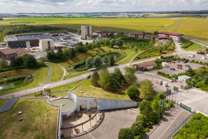 Entrée du laboratoire souterrain de recherche de l’Agence nationale pour la gestion des déchets radioactifs (Andra), à Bure (Meuse), le 8&nbsp;août&nbsp;2024.
