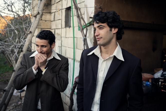 En Syrie, sur le tournage de la série « Les Syriens ennemis », le 15 janvier.