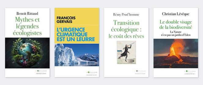 Quatre ouvrages de membres de l’Association des climato-réalistes, publiés dans la collection « Grandeur nature » aux éditions L’Artilleur.