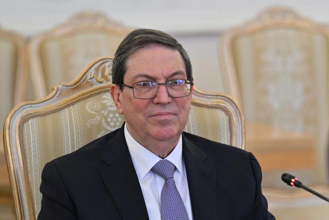 Le ministre des affaires étrangères cubain, Bruno Rodriguez, à Moscou, le 18 février 2026.