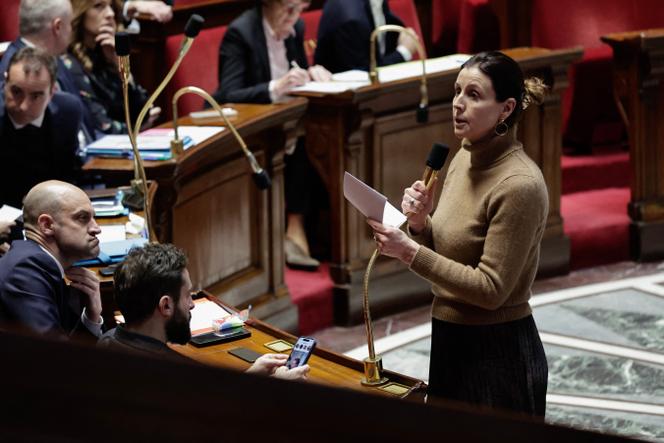 La ministre déléguée chargée des personnes handicapées, Charlotte Parmentier-Lecocq, à l’Assemblée nationale, à Paris, le 20 janvier 2026.