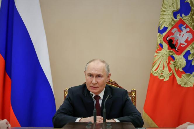 Vladimir Poutine, lors d’une réunion du Conseil de sécurité, à Moscou, le 20&nbsp;février 2026.