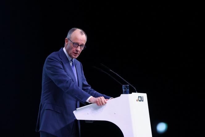 Chancellor Friedrich Merz, in Stuttgart (Germany), February 20, 2026.