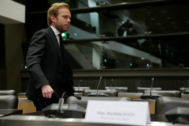 Charles Alloncle, rapporteur de la commission d’enquête parlementaire sur l’audiovisuel public, à l’Assemblée nationale, à Paris, le 5&nbsp;février 2026.