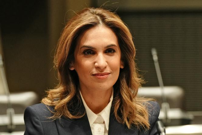 Sonia Mabrouk, em Paris, 29 de fevereiro de 2024.