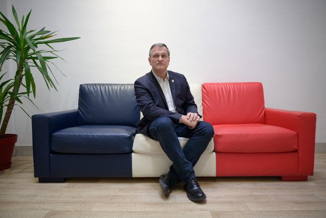 Louis Aliot, mayor of Perpignan and vice-president of the National Rally, in his office, February 6, 2026.