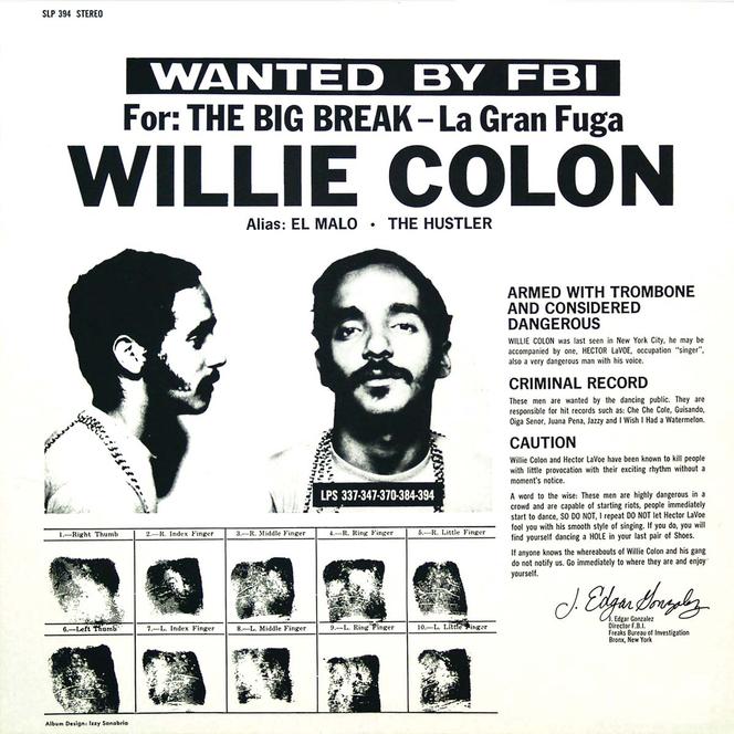 « La Gran Fuga », album de Willie Colón (Fania records)