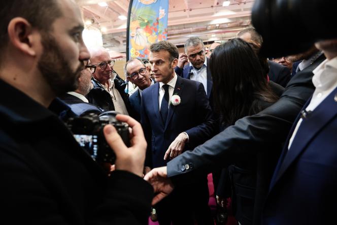 Emmanuel Macron au Salon de l’agriculture, à Paris, le 21&nbsp;février 2026. 