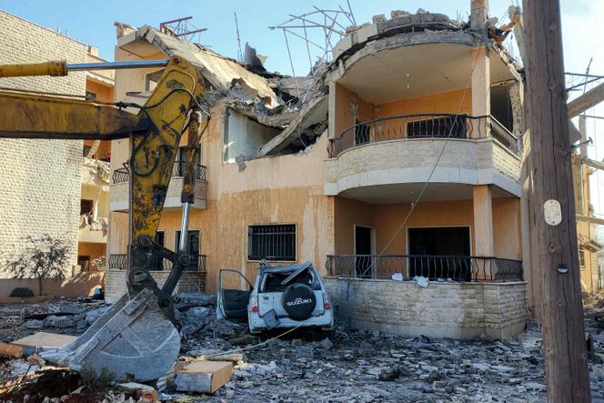 Le village d’Ali El-Nahri, dans la plaine de la Bekaa (Liban), suite à des frappes israéliennes, le 21&nbsp;février 2026.