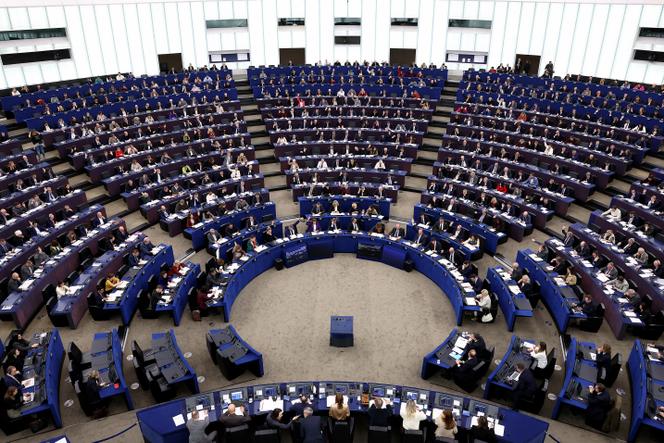 Le Parlement européen, à Strasbourg, le 16&nbsp;décembre 2025.