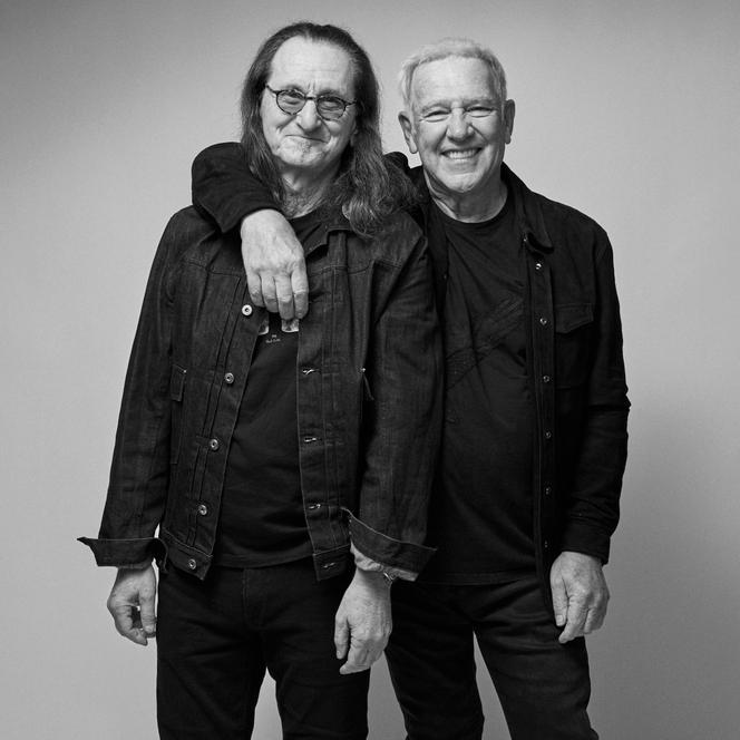Geddy Lee e Alex Lifeson, em setembro de 2025.