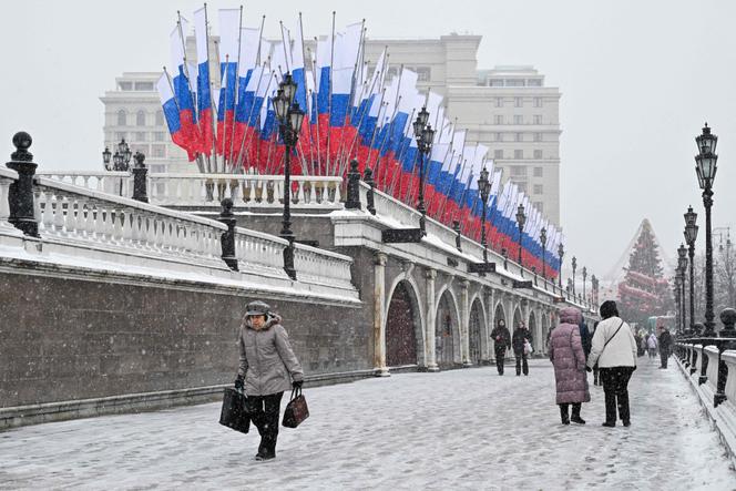 Dans le centre de Moscou, le 24 février 2026.
