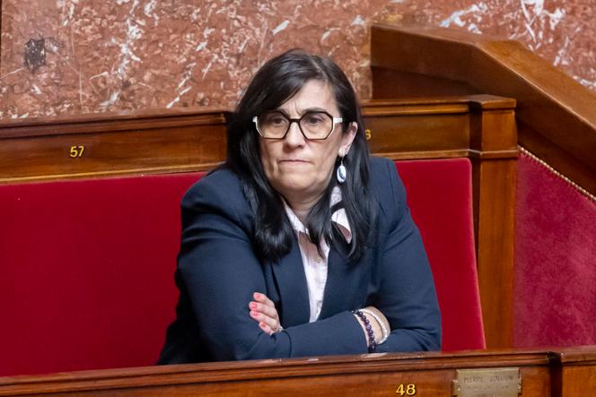RN deputy Lisette Pollet, at the National Assembly, in Paris, April 28, 2025.