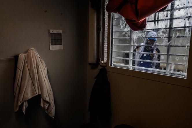 Une cellule du centre de rétention administrative de Colombier-Saugnieu (Rhône), le 24&nbsp;octobre&nbsp;2024.