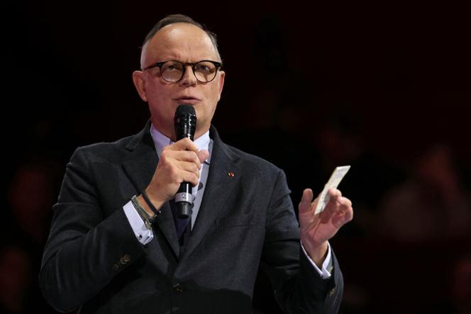 Édouard Philippe lors d’un discours au Cirque d’Hiver à Paris, le 10 février 2026.