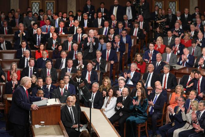 Donald Trump, au Capitole, à Washington, le 24 février 2026.