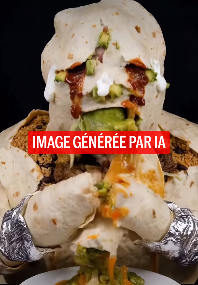 Capture d’écran d’une vidéo générée par IA sur le compte Instagram de Benett Waisbren. 
