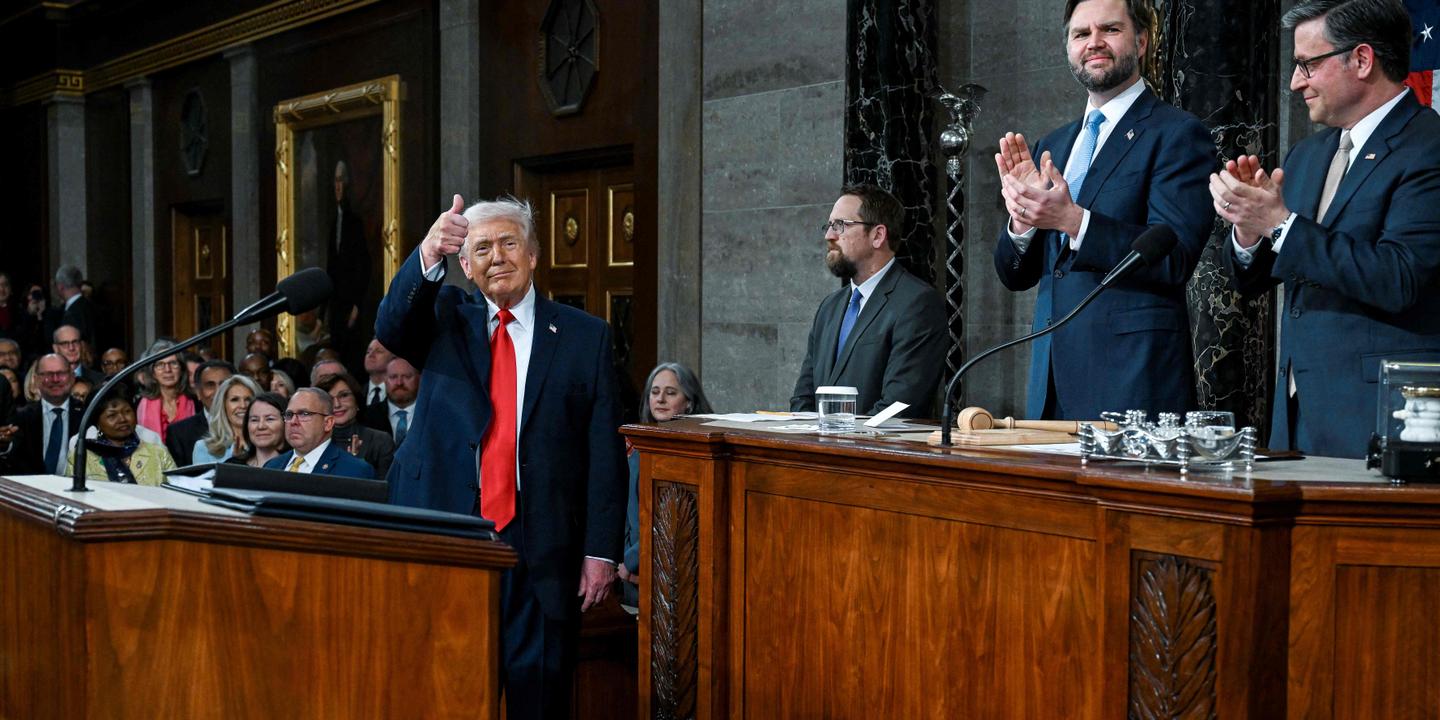 Donald Trump vante un « redressement historique » des Etats-Unis lors de son discours de politique générale au Capitole