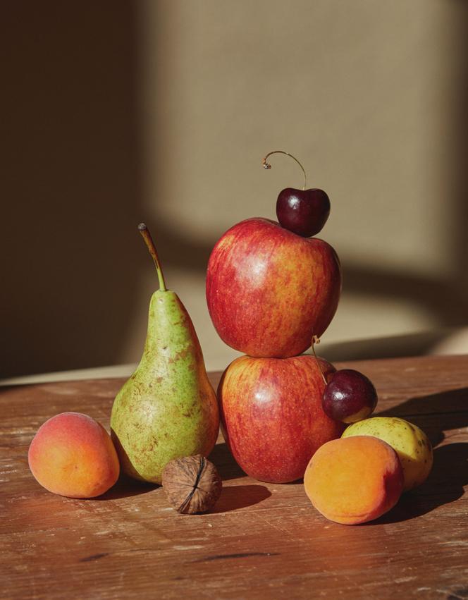 Nature morte des fruits du verger.