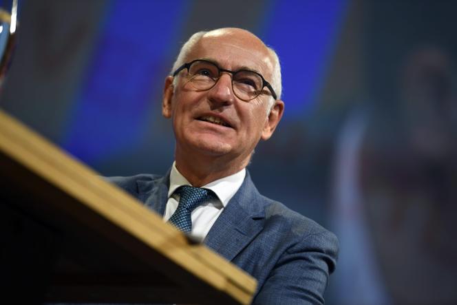 The mayor (various-left) of Chambéry and candidate for re-election, Thierry Repentin, in Lille on October 12, 2023.