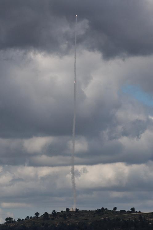 Le système de défense aérienne d’Israël en action, dans le ciel de Jérusalem, le 28 février 2026.