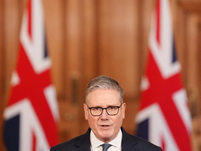 Le premier ministre britannique, Keir Starmer, au 10&nbsp;Downing Street, à Londres, le 28&nbsp;février&nbsp;2026. 