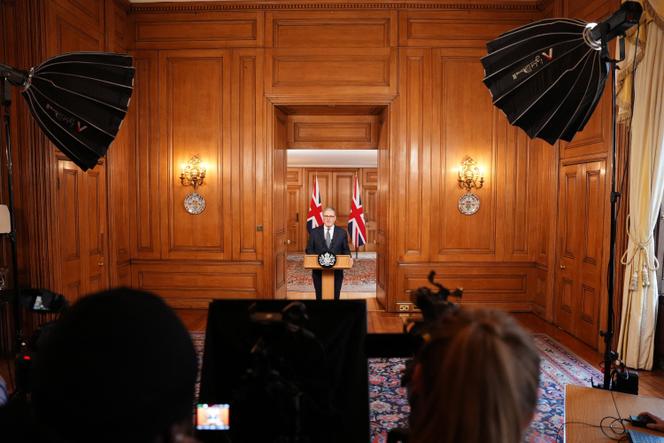 Le premier ministre britannique Keir Starmer lors d’une déclaration au 10 Downing Street, à Londres, le 28 février 2026.