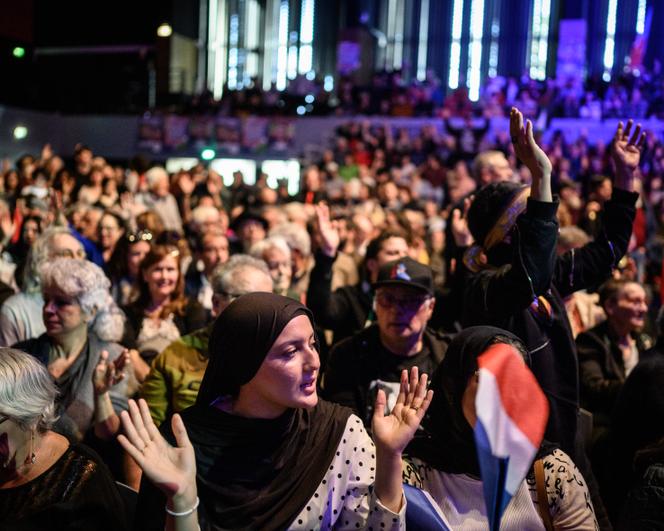 Lors d’un meeting LFI de soutien de Mickaël Idrac, tête de la liste « Perpignan Changer d'air ! » aux élections municipales, à Perpignan, le 1er mars 2026.