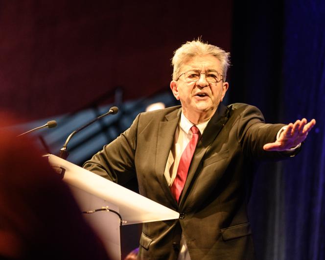 Jean-Luc Mélenchon came to support Mickaël Idrac, head of the “Perpignan change of scenery!” list. » in the municipal elections. In Perpignan, March 1, 2026.