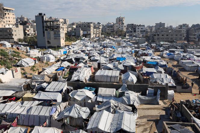 Dans un camp de réfugiés à Gaza, le 1er mars 2026.