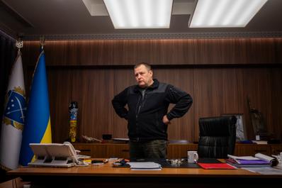 Borys Filatov, mayor of Dnipro, Ukraine, in his office, January 29, 2026.