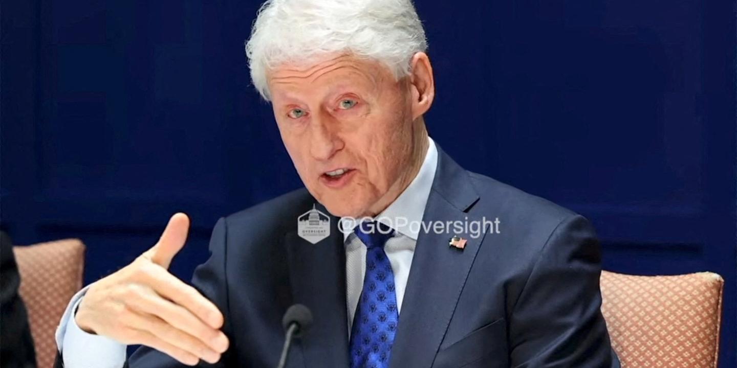 jeffrey epstein bill clinton blue dress Parsing Bill