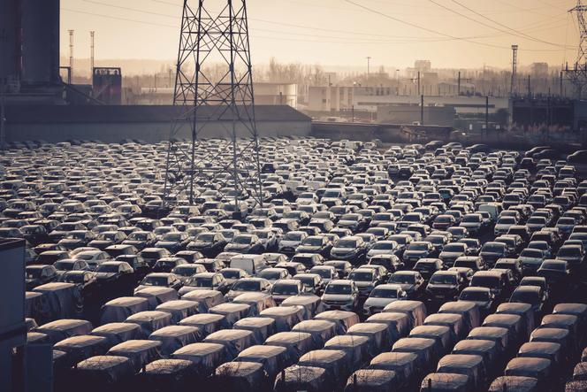 Parking de stockage de voitures, à Valenton (Val-de-Marne), le 14&nbsp;janvier 2025.