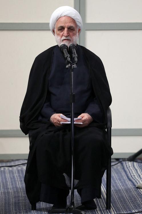 Le président de la cour suprême d’Iran, Gholamhossein Mohseni Ejeï, à Téhéran, le 16 juillet 2025.