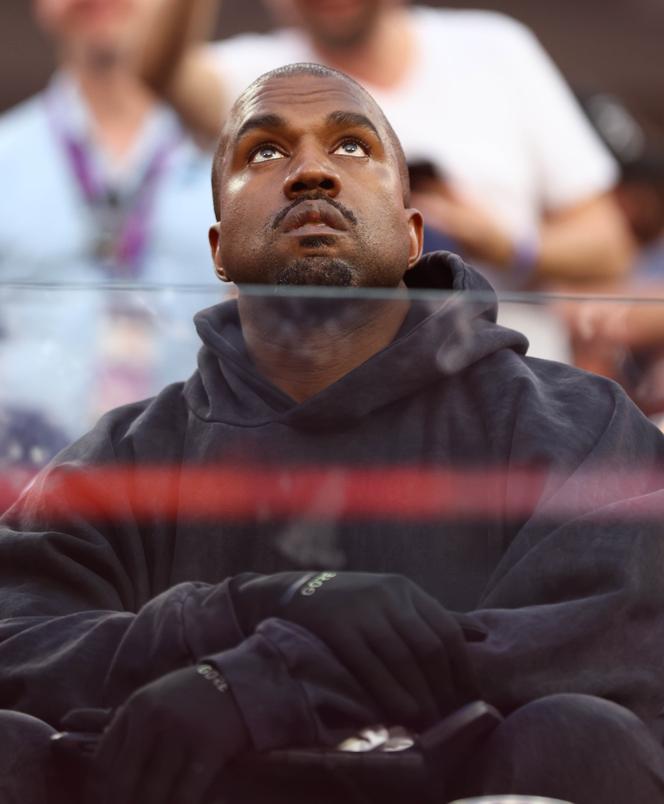 Kanye West, lors du Super Bowl au SoFi Stadium, (Californie, Etats-Unis), le 13 février 2022.