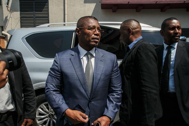 Siteny Randrianasoloniaiko, président de l’Assemblée nationale de Madagascar, assiste à la cérémonie d’investiture du colonel Michael Randrianirina comme président de Madagascar à Antananarivo le 17 octobre 2025.