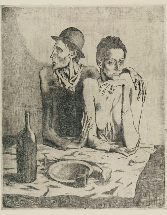“A refeição frugal”, Pablo Picasso, 1904. 