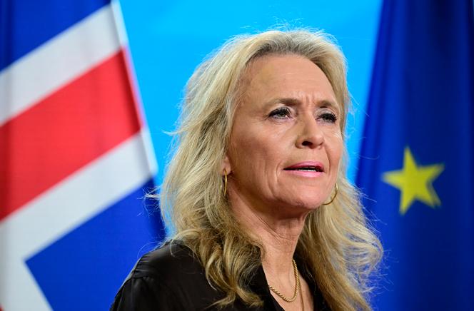La ministre des affaires étrangères islandaise, Thorgerdur Katrin Gunnarsdottir, à Berlin, le 5 décembre 2025.