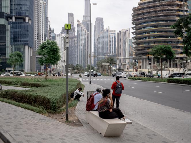 Dans le quartier Business Bay à Dubaï, aux Emirats arabes unis, le 7 mars 2026.