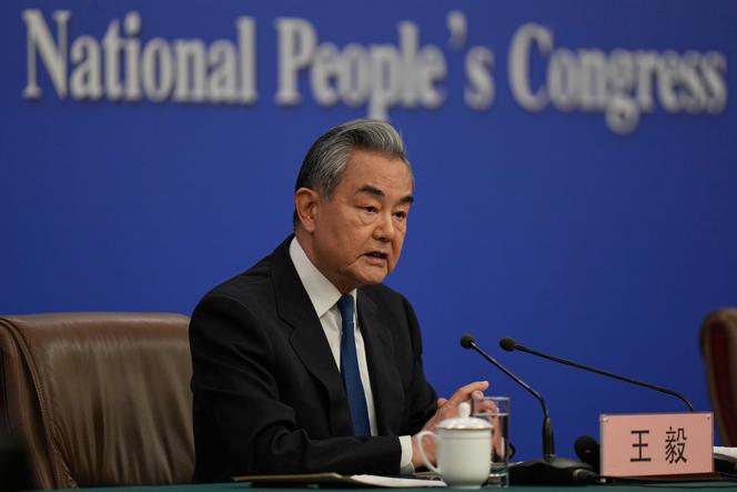 Wang Yi, Ministro das Relações Exteriores da China, em Pequim, 8 de março de 2026.