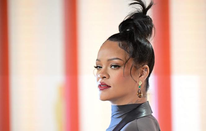 La chanteuse Rihanna lors de la 95ᵉ cérémonie des Oscars, à Los Angeles, le 12 mars 2023.
