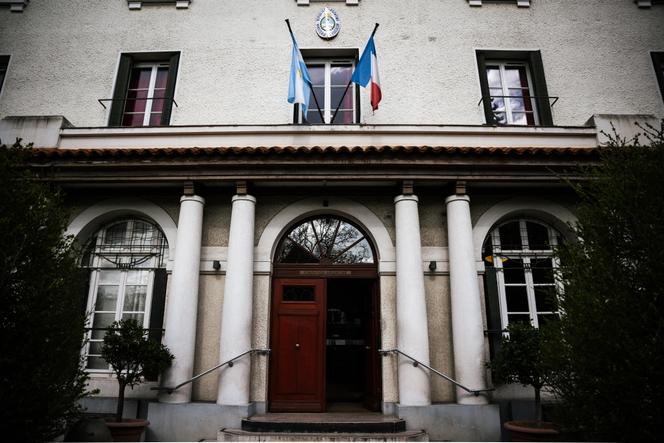 A fachada da Maison de l'Argentine, na Cité Internationale universitaire de Paris, 18 de março de 2024.