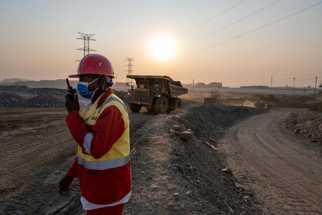 Sur la mine industrielle de Tenke Fungurume, en République démocratique du Congo, le 17 juin 2023.