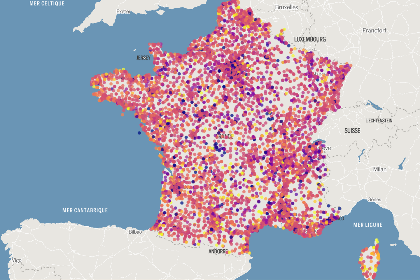La carte des prix des carburants dans toutes les stations-service de France