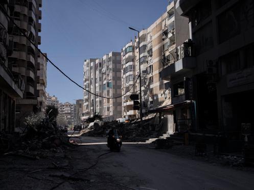A Dahiyé, au sud de Beyrouth, le 8 mars 2026.