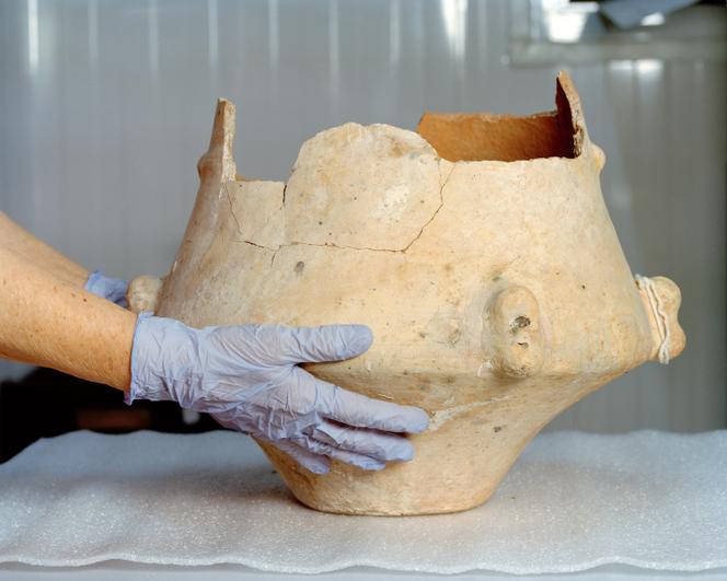 Une urne funéraire autochtone.
