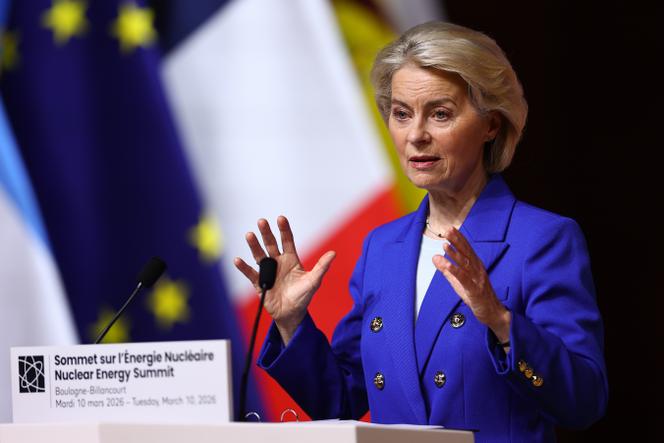 Ursula von der Leyen, présidente de la Commission européenne, à Paris, le 10 mars 2026.