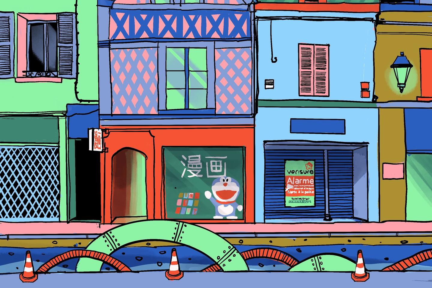 les commerçants de la rue Dorée, dans le centre-ville, tentent de résister